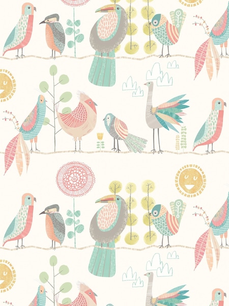 Ohpopsi Ballet Slipper Feather Fandango A4 Wallpaper Sample (AL2295) | £1