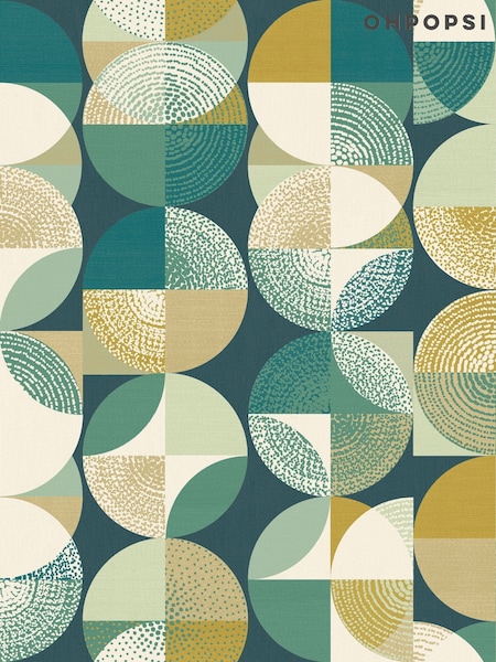 Ohpopsi Spruce Orb A4 Wallpaper Sample (AL2306) | £1