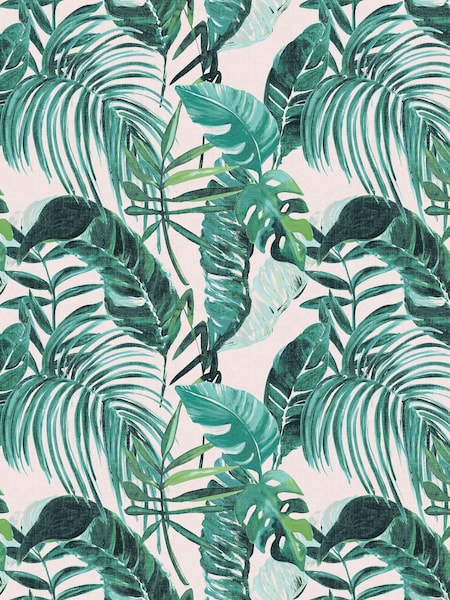 Ohpopsi Turquoise Palmera Turquoise A4 Wallpaper Sample (AL2307) | £1