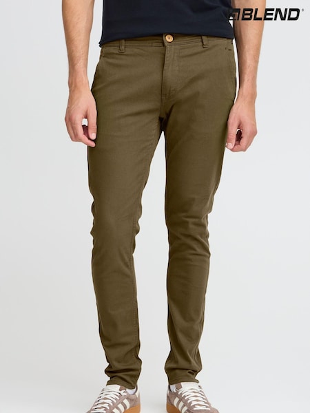 Blend Green Slim Fit Chino Trousers (AL2469) | £36