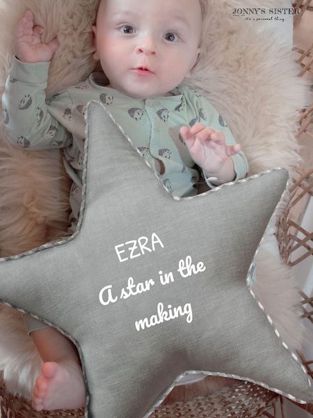 Personalised Star Cushion by Jonnys Sister (AL2546) | £45