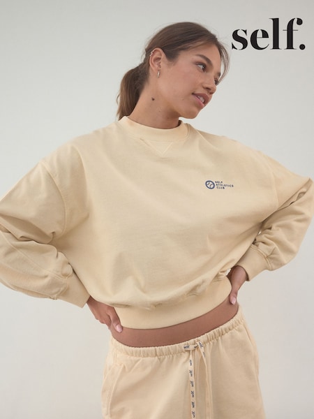 self. Yellow Lightweight Sweatshirt (AL2628) | £26