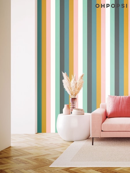 Ohpopsi Carnival Pop Rainbow Bloc 10M Wallpaper (AL3528) | £48