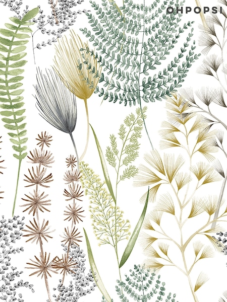 Ohpopsi Earth Organic Summer Ferns 10M Wallpaper (AL3547) | £73