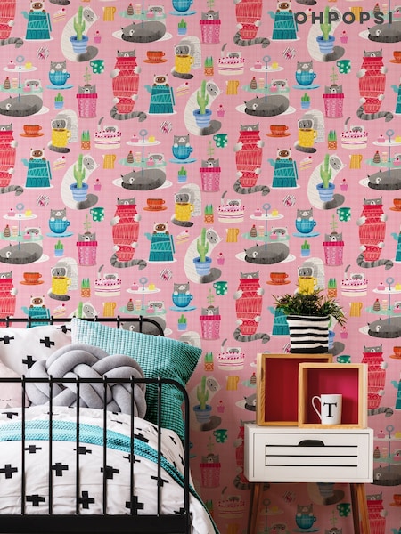 Ohpopsi Bubblegum Kitten Kaboodle 10M Wallpaper (AL3559) | £43