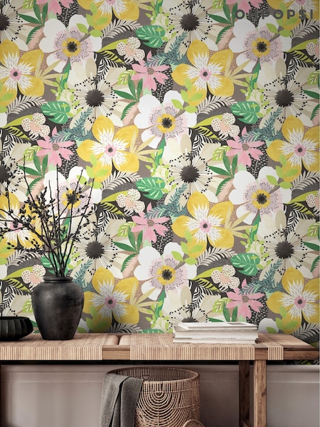 Ohpopsi Safari Floral Riot 10M Wallpaper (AL3562) | £79
