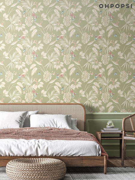 Ohpopsi Sage Hummingbird 10M Wallpaper (AL3591) | £47