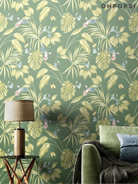 Ohpopsi Forest Hummingbird 10M Wallpaper (AL3593) | £47