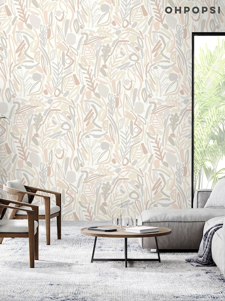 Ohpopsi Parchment Verdure 10M Wallpaper (AL3619) | £79