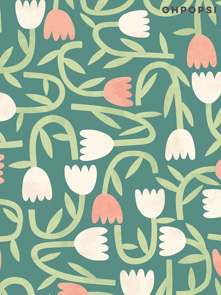 Ohpopsi Tiny Tulip 10M Wallpaper (AL3642) | £79