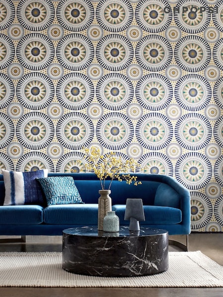 Ohpopsi Ink and Amber Large Ellipse 10M Wallpaper (AL3653) | £73