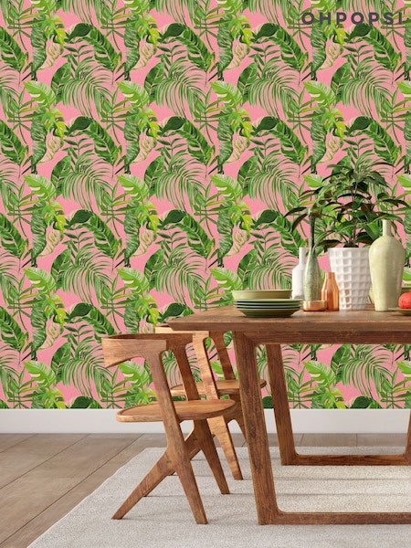 Ohpopsi Fuchsia Palmera 10M Wallpaper (AL3660) | £47