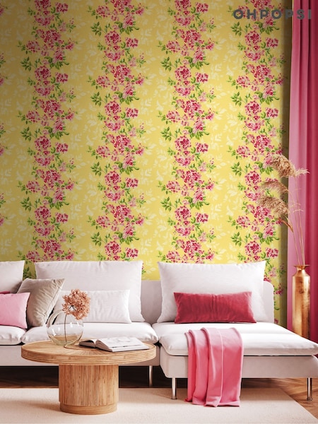 Ohpopsi Ruby and Buttercup Sakura 10M Wallpaper (AL3672) | £79