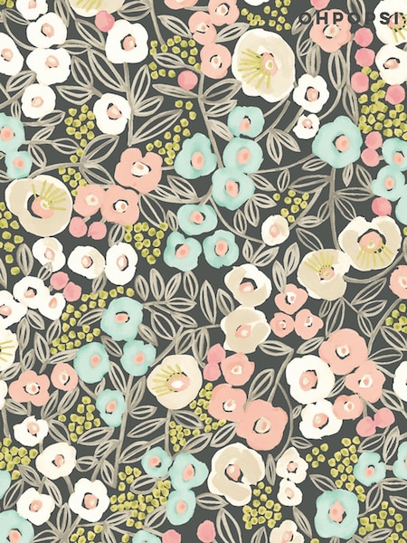 Ohpopsi Midnight Blush Flora 10M Wallpaper (AL3679) | £79