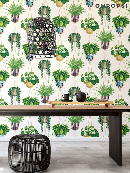 Ohpopsi Parakeet Houseplant 10M Wallpaper (AL3680) | £79