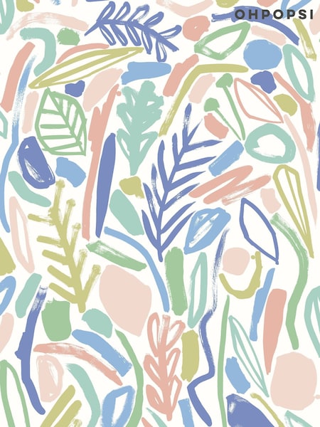Ohpopsi Periwinkle Verdure 10M Wallpaper (AL3681) | £79