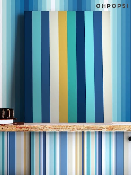 Ohpopsi Cobolt Mix Rainbow Bloc 10M Wallpaper (AL3708) | £48