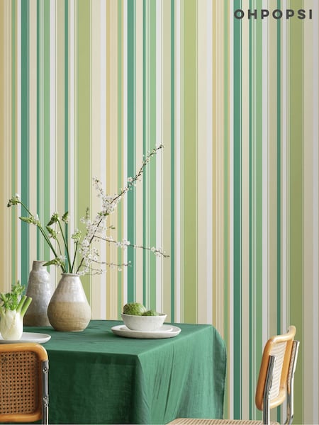 Ohpopsi Emerald Barcode 10M Wallpaper (AL3711) | £48