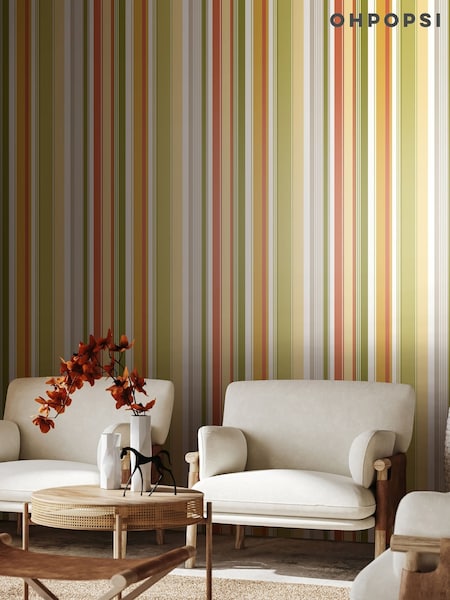 Ohpopsi Fern Twist Barcode 10M Wallpaper (AL3712) | £48