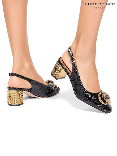 Kurt Geiger London Chelsea Block Slingback Heels (AL3737) | £179