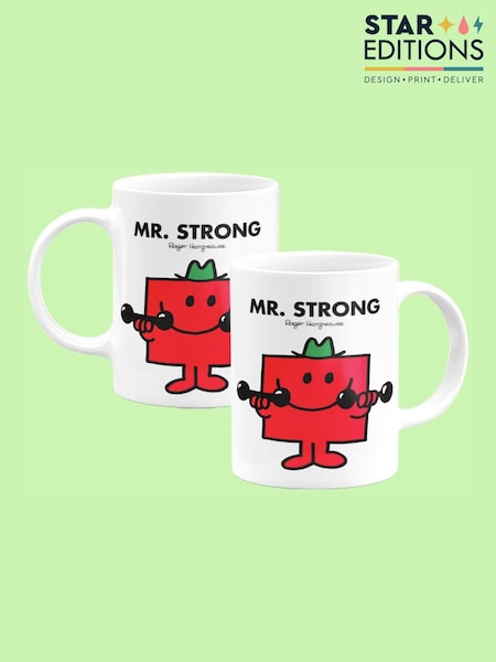 Star Editions Mr. Strong White Mug (AL3900) | £10