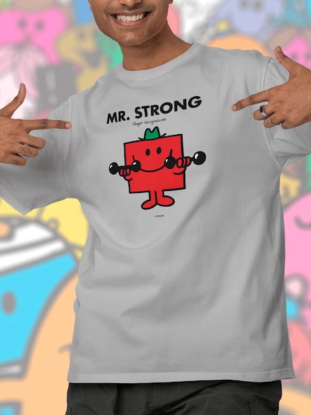Star Editions Grey Mr. Strong 100% Cotton T-Shirt (AL3910) | £15