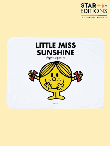 Star Editions Little Miss Sunshine White Blanket (AL3951) | £17