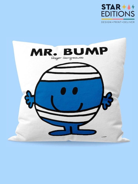 100% Cotton Mr Bump Cushion by Star Editions (AL3954) | £25