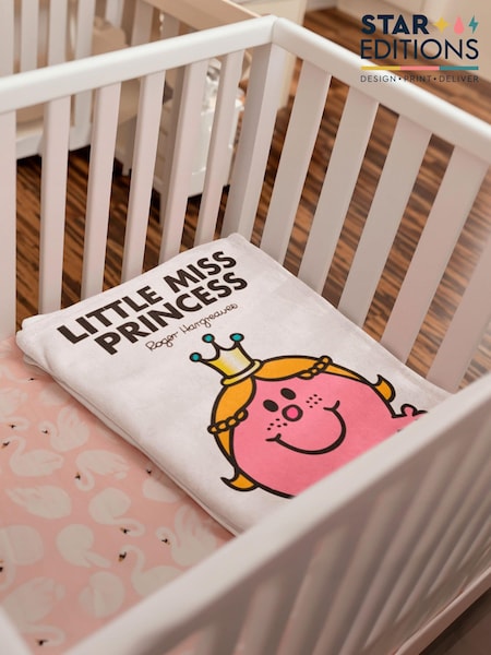 Star Editions Little Miss Princess White Blanket (AL3969) | £17