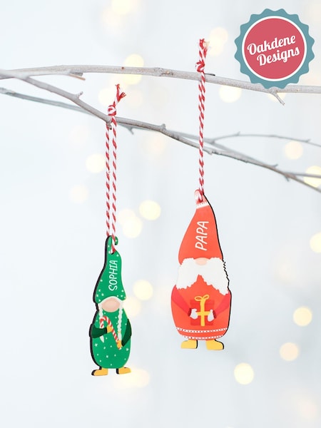 Personalised Gonk Family Christmas Tree Decoration by Oakdene (AL4162) | £10