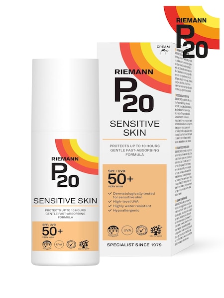 P20 Sensitive Skin SPF 50+ Suncream 100ml (AL4213) | £20