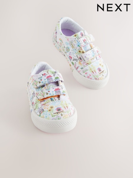 Multi Character Wide Fit (G) Chunky Trainers With Touch Fastening (AL4275) | £17 - £19