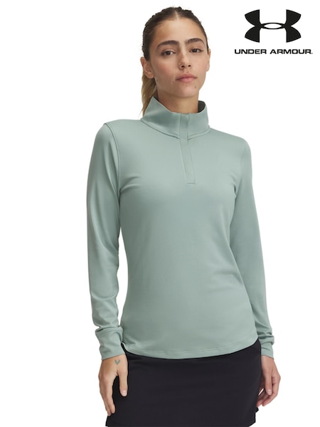 Under Armour Green Golf Play Off 1/4 Zip Sweatshirt (AL4287) | £0