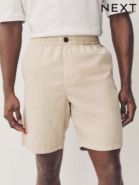 Stone Lightweight Elasticated Waist Shorts (AL4522) | £32
