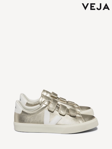 Veja Gold Recife Trainers (AL4574) | £150