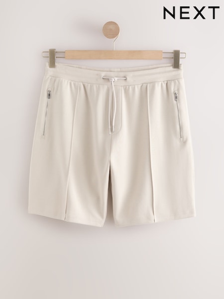 Stone Pintuck Zip Pocket Jersey Shorts (AL4623) | £26