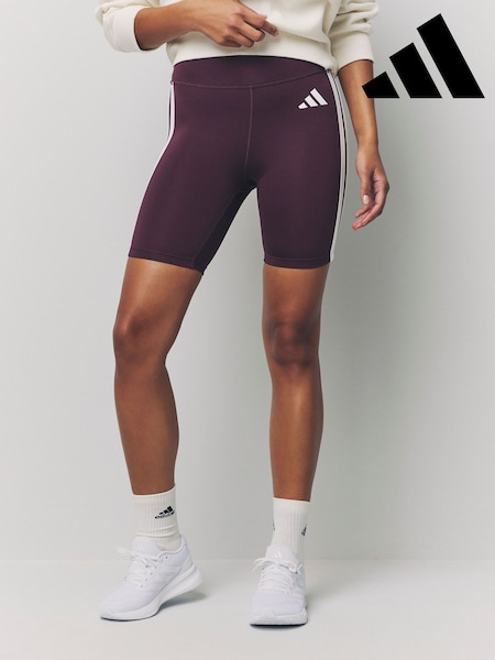 adidas Dark Red Optime Esssential 3 Stripe (AL4754) | £33