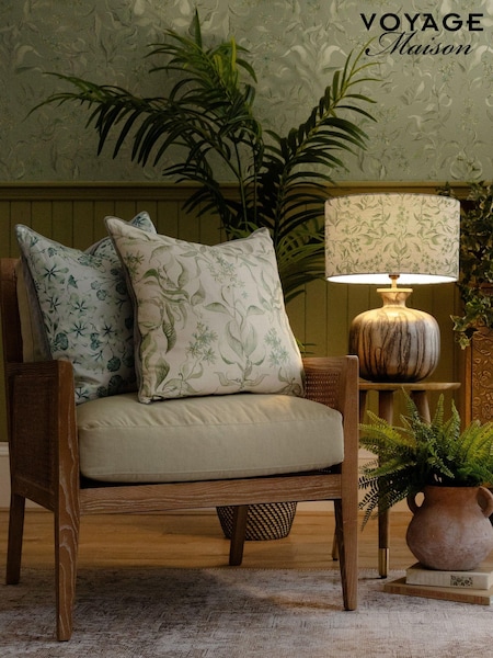Voyage Maison Vine Hettie Printed Piped Cushion (AL4759) | £38