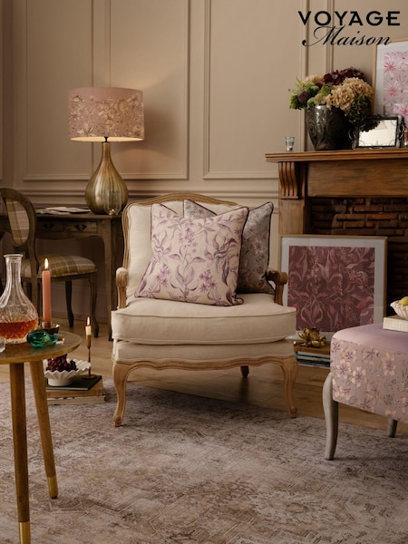 Voyage Maison Hyacinth Hettie Printed Piped Cushion (AL4785) | £38