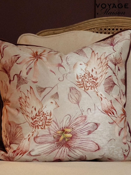 Voyage Maison Primrose Sybil Printed Piped Cushion (AL4786) | £36