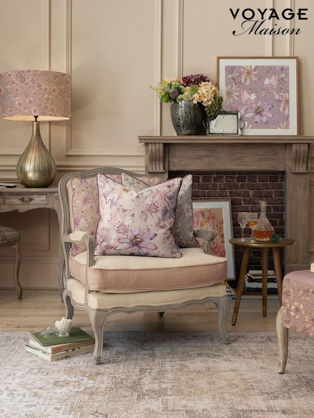 Voyage Maison Hyacinth Sybil Printed Piped Cushion (AL4801) | £36