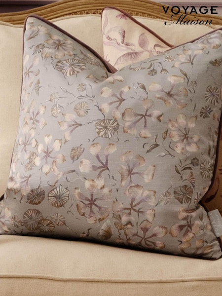 Voyage Maison Viola Philipa Printed Piped Cushion (AL4803) | £36