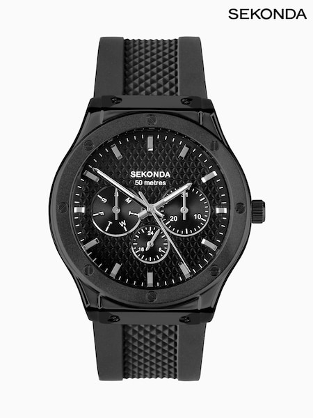 Sekonda Mens Sports 42mm Titan Watch in Silicone Strap Dial (AL4965) | £80