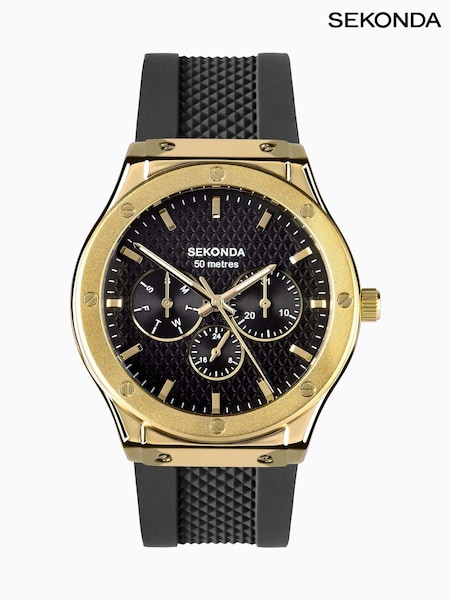 Sekonda Mens Sports 42mm Titan Watch in Silicone Strap Dial (AL4974) | £75