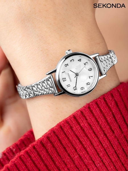 Sekonda Connolly Womens 23mm Analogue Watch With Case And Stainless Steel Expanding Bracelet With White Dial (AL4984) | £35