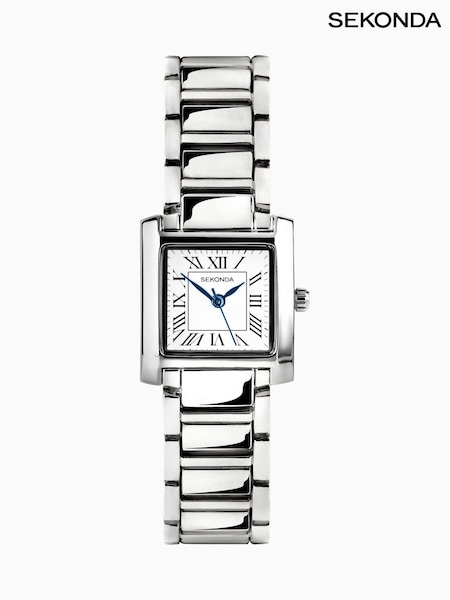 Sekonda Womens Montreal 21mm Analogue Watch With Case And Alloy Bracelet With White Dial (AL4986) | £50