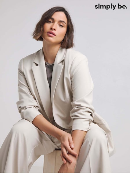 Simply Be Natural Single Breasted Blazer (AL5038) | £41