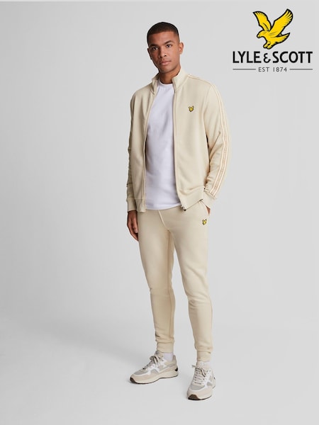 Lyle & Scott Cream Tracksuit Bottoms (AL5142) | £65