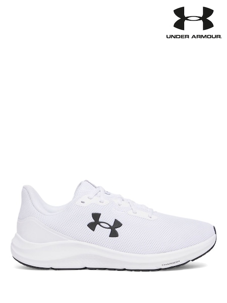 Under Armour White/Black Charged Pursuit 4 Trainers (AL5214) | £65