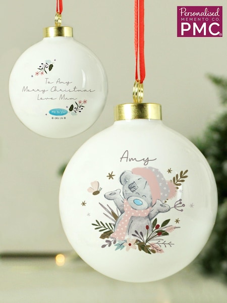 Personalise Me To You Tatty Bear Christmas Bauble by PMC (AL5448) | £15